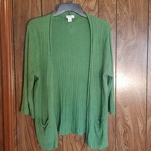 Green 3/4 sleeve Sweater
